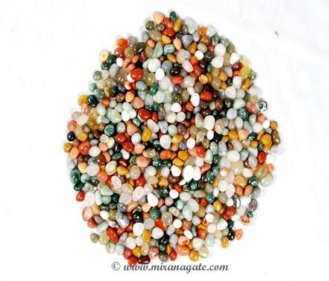 Mixed Agate Tumbled & Pebbles Small Size Manufacturer Supplier Wholesale Exporter Importer Buyer Trader Retailer in Khambhat Gujarat India